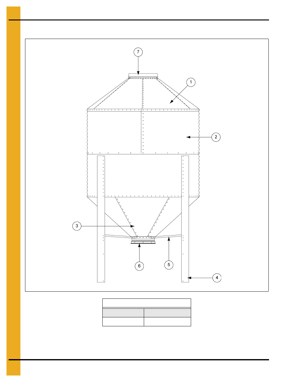 7' diameter 45° hopper bin specifications, Parts list | Grain Systems Tanks PNEG-1460 User Manual | Page 92 / 106