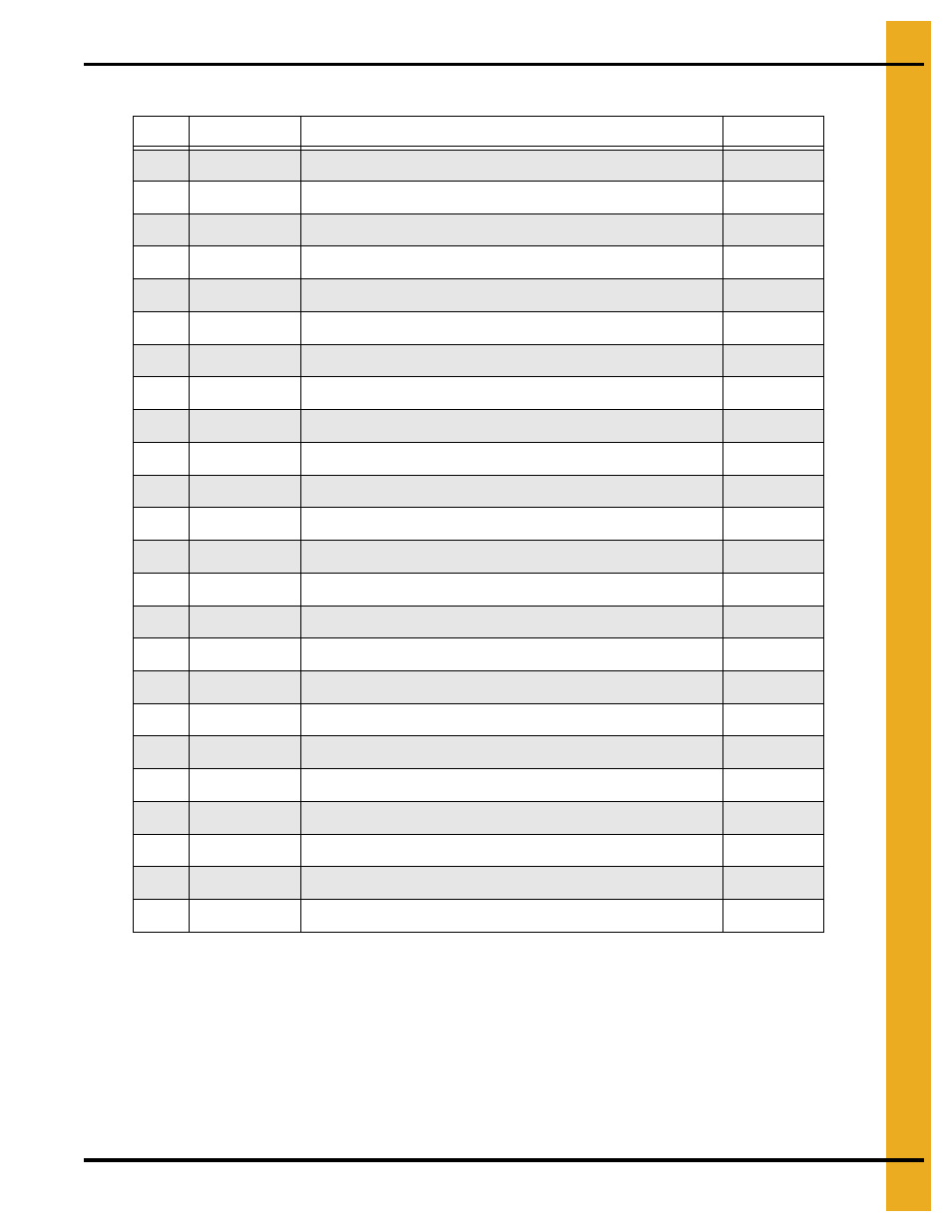 Parts list | Grain Systems Tanks PNEG-1460 User Manual | Page 93 / 106