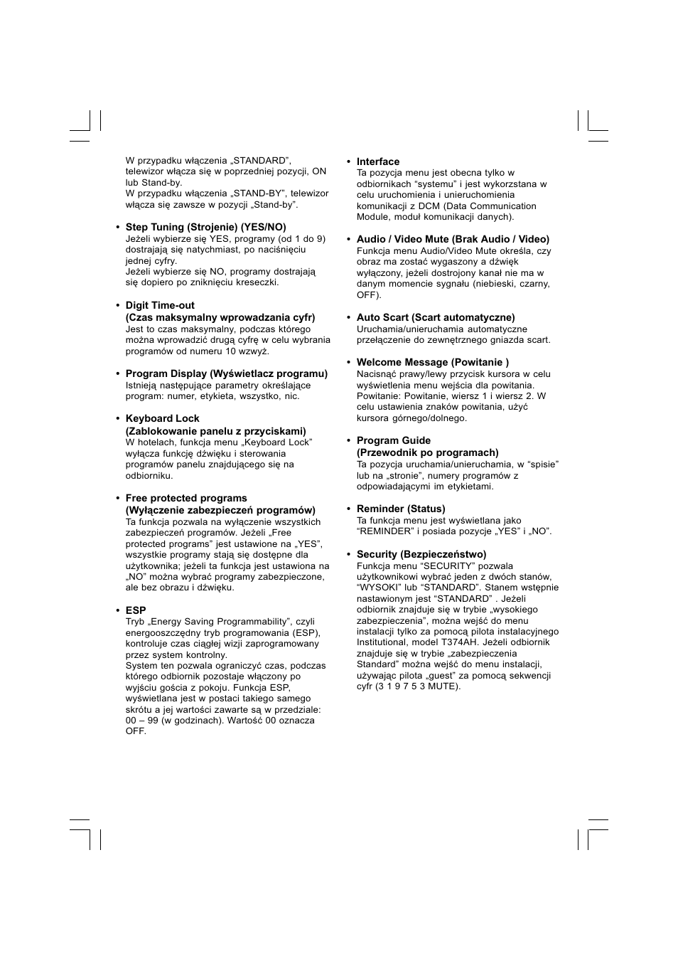 Philips 21HT5404 User Manual | Page 48 / 64