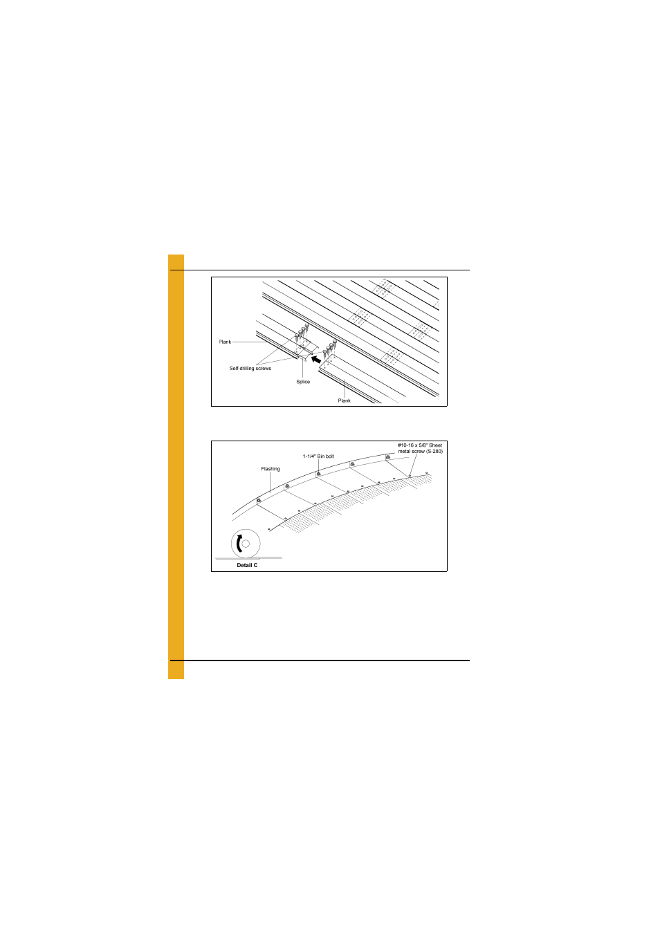Flashing installation, See fi, Gure 5b on | Grain Systems Bin Flooring PNEG-1831 User Manual | Page 22 / 46