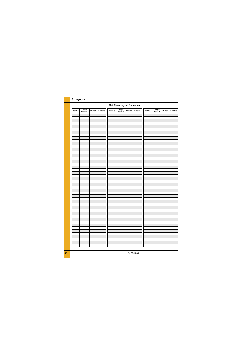 Layouts | Grain Systems Bin Flooring PNEG-1836 User Manual | Page 46 / 50