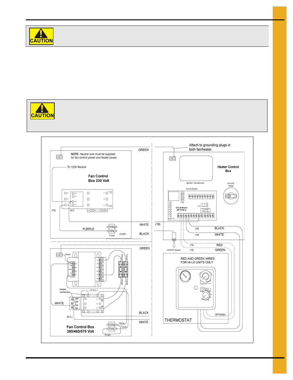 Heater power connection | Grain Systems PNEG-588-04 User Manual | Page 15 / 50
