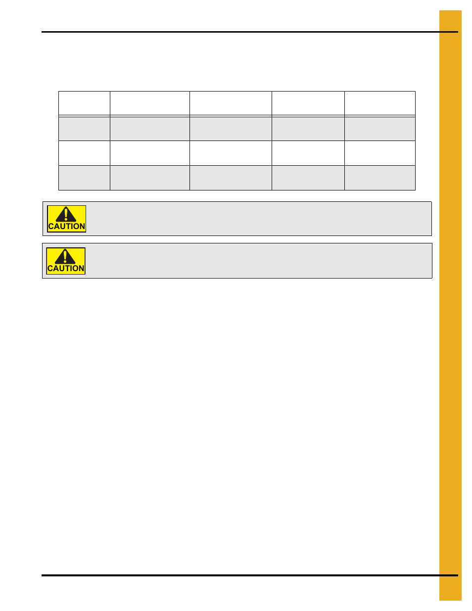 Operation, Chapter 6 operation, Operating temperature table | Cycling heater operation | Grain Systems PNEG-588-04 User Manual | Page 21 / 50