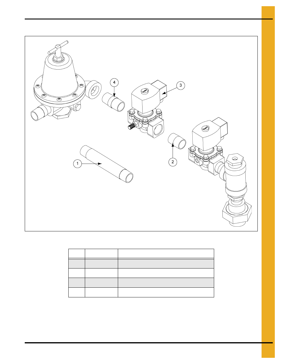 3/4" high-low pipe train option, Parts list | Grain Systems PNEG-588-04 User Manual | Page 39 / 50