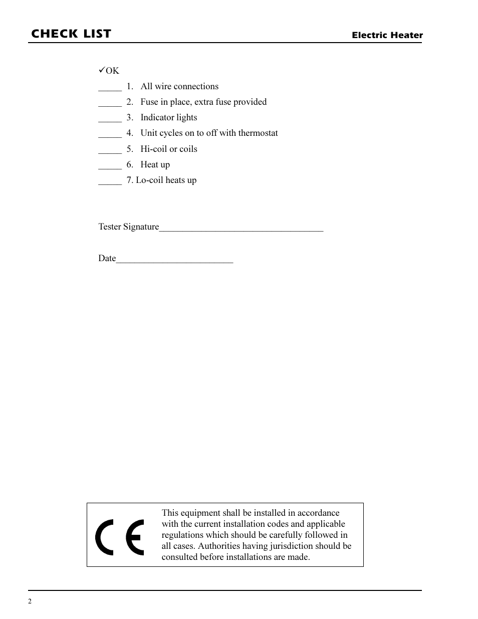 Check list | Grain Systems PNEG-269 User Manual | Page 2 / 23