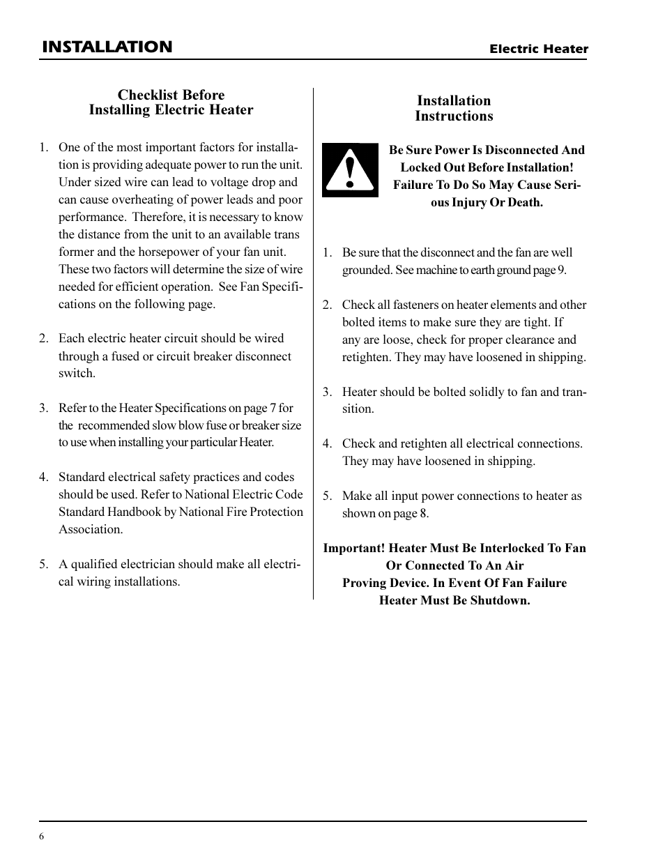 Installation | Grain Systems PNEG-269 User Manual | Page 6 / 23