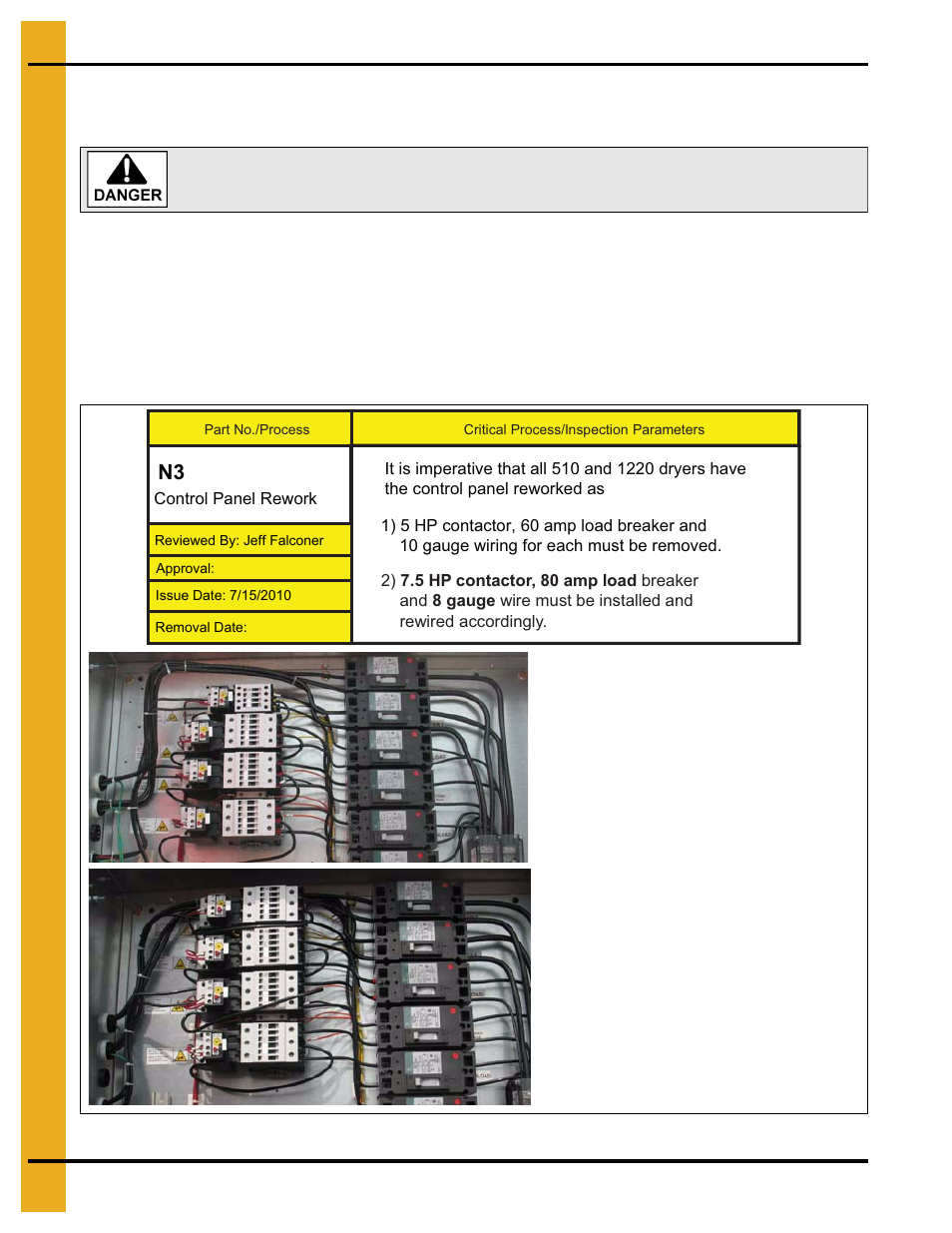 Top auger motor controls and conduit, Installation | Grain Systems PNEG-1764 User Manual | Page 8 / 16
