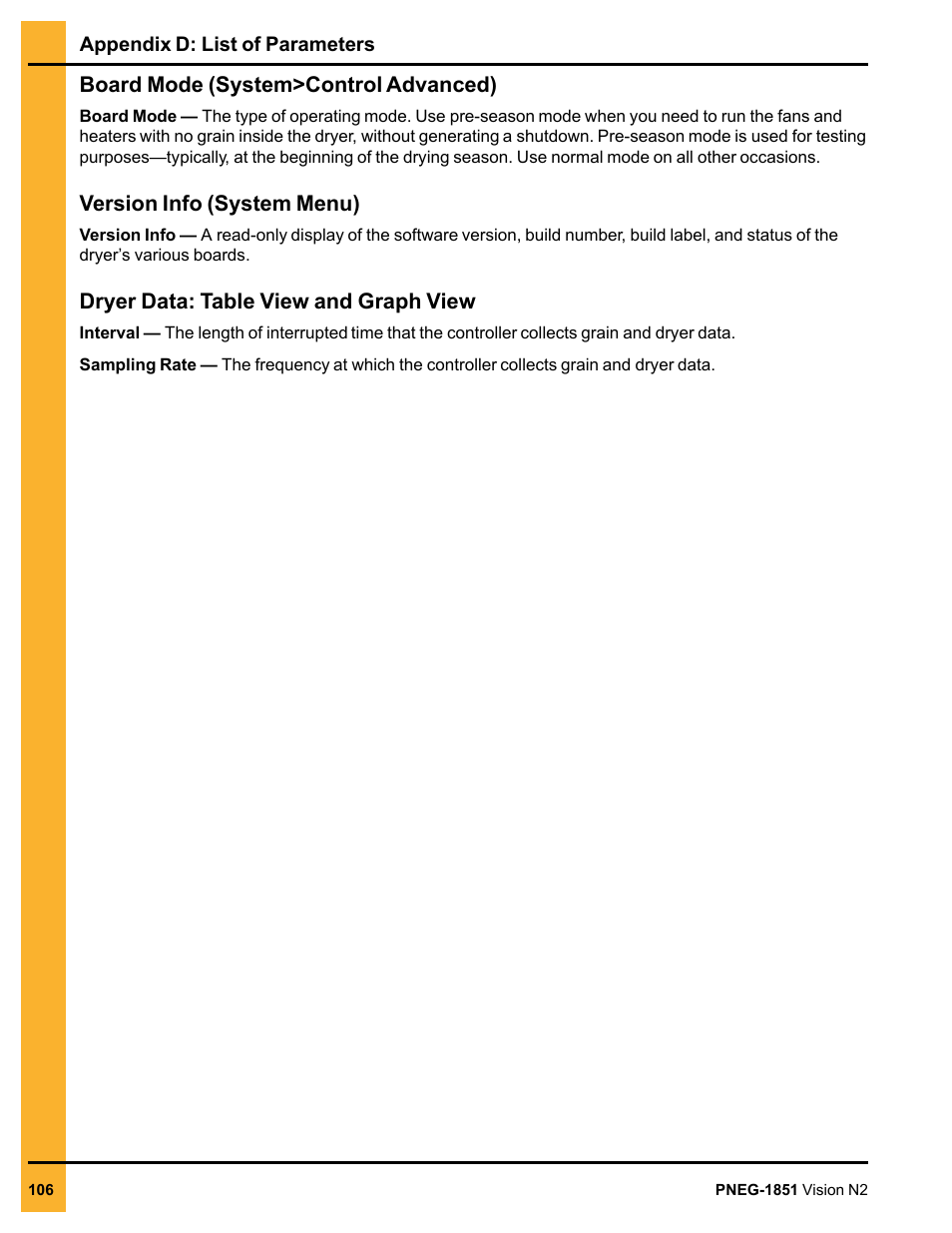 Grain Systems PNEG-1851 User Manual | Page 106 / 116