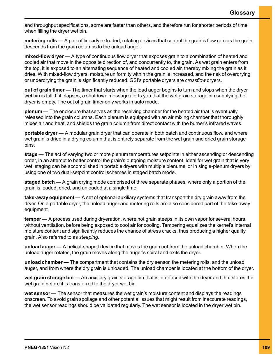 Grain Systems PNEG-1851 User Manual | Page 109 / 116