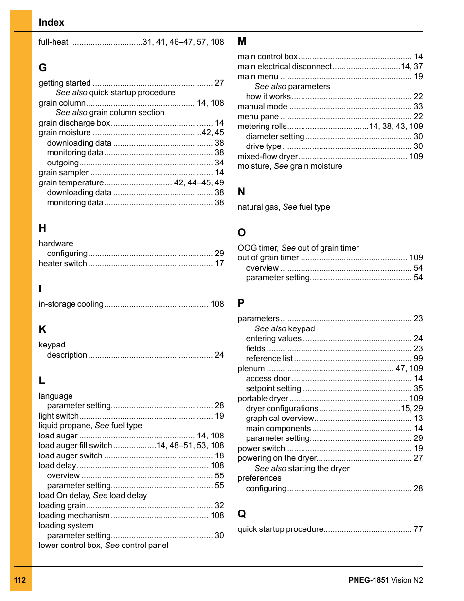 Grain Systems PNEG-1851 User Manual | Page 112 / 116