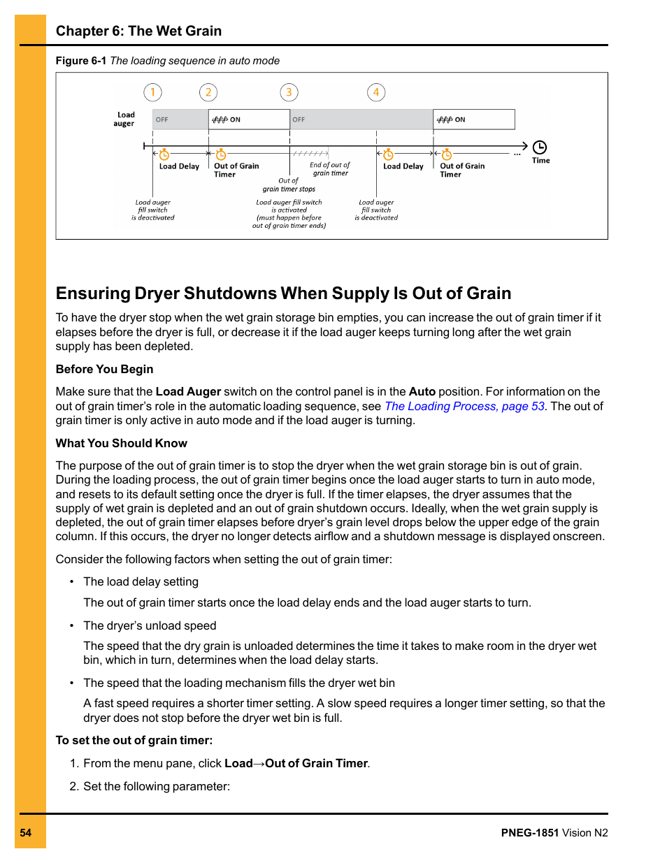 Ensuring dryer shut | Grain Systems PNEG-1851 User Manual | Page 54 / 116