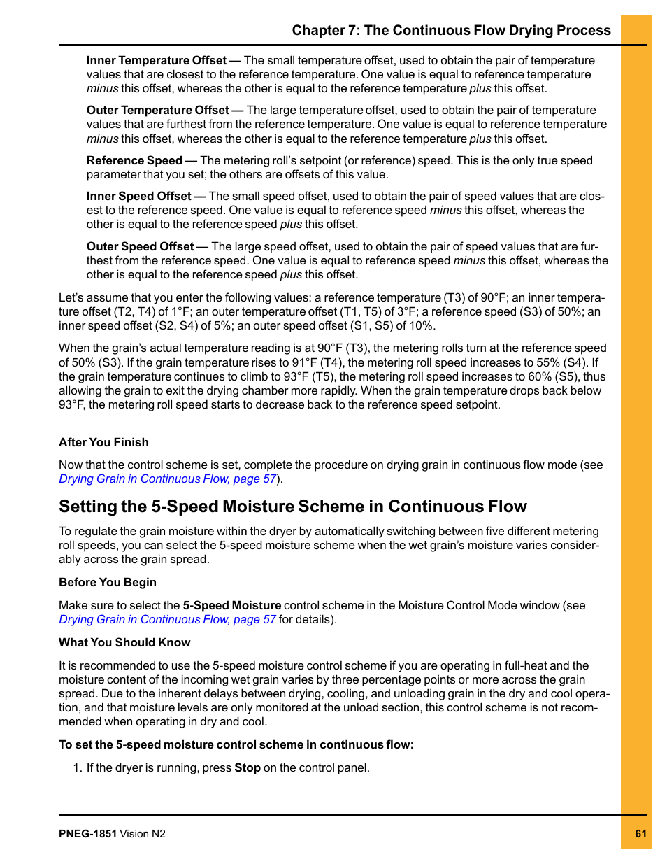 Setting the 5-speed moisture | Grain Systems PNEG-1851 User Manual | Page 61 / 116