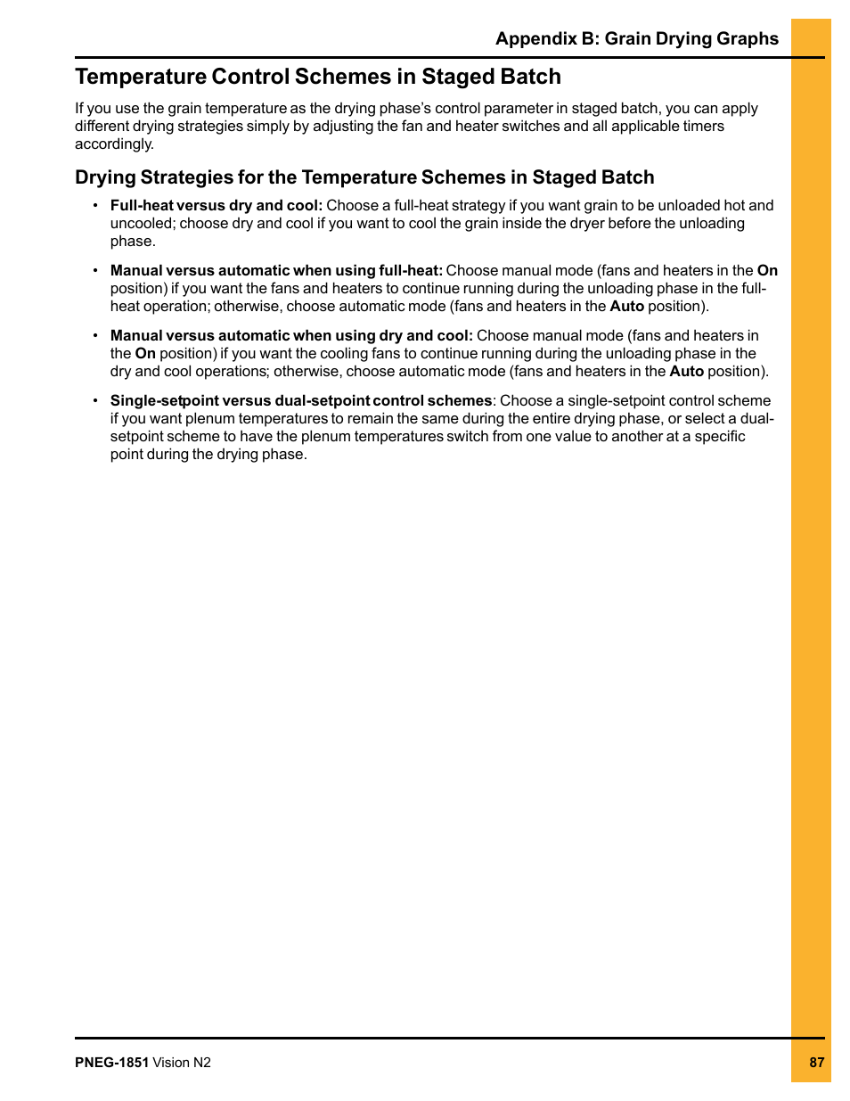 Temperature control schemes in staged batch | Grain Systems PNEG-1851 User Manual | Page 87 / 116