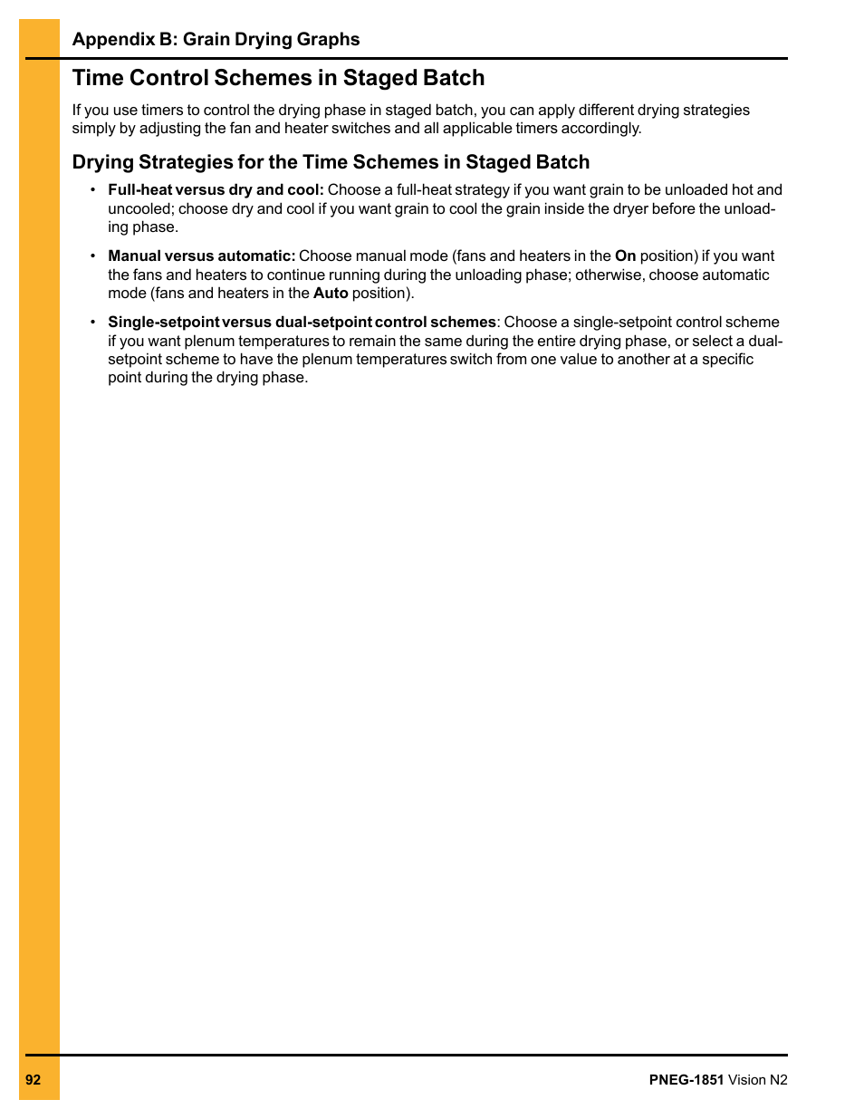 Time control schemes in staged batch | Grain Systems PNEG-1851 User Manual | Page 92 / 116