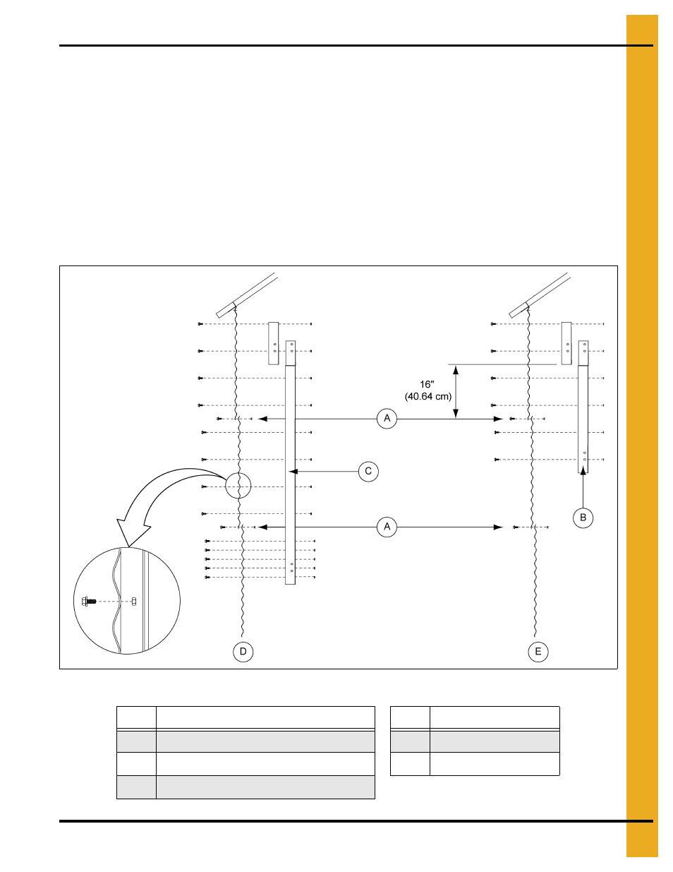 Stiffener assembly (inside only), Chapter 10 stiffener assembly (inside only), 2 stiffeners per sidewall sheet | Grain Systems Tanks PNEG-1000 User Manual | Page 51 / 94