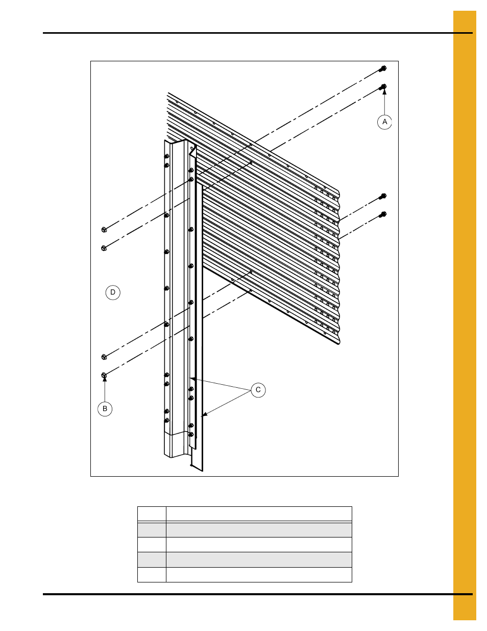 Laminated stiffener to sidewall detail, Stiffener instruction (outside stiffened) | Grain Systems Tanks PNEG-1000 User Manual | Page 73 / 94