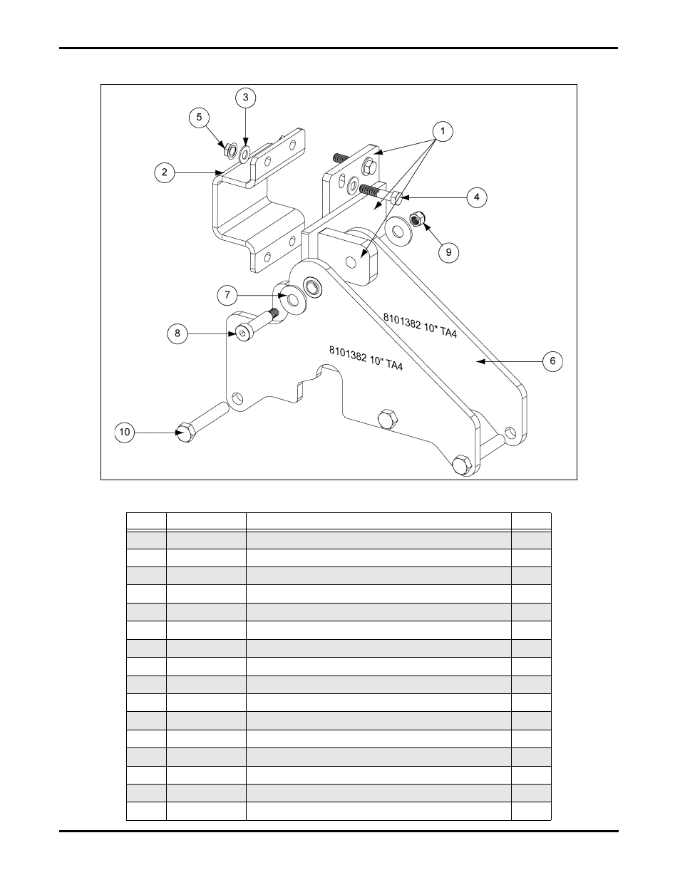 Chain loop torque arm repair kit parts, Chain loop torque arm repair kit | Grain Systems Bucket Elevtors, Conveyors, Series II Sweeps PNEG-1727 User Manual | Page 4 / 4