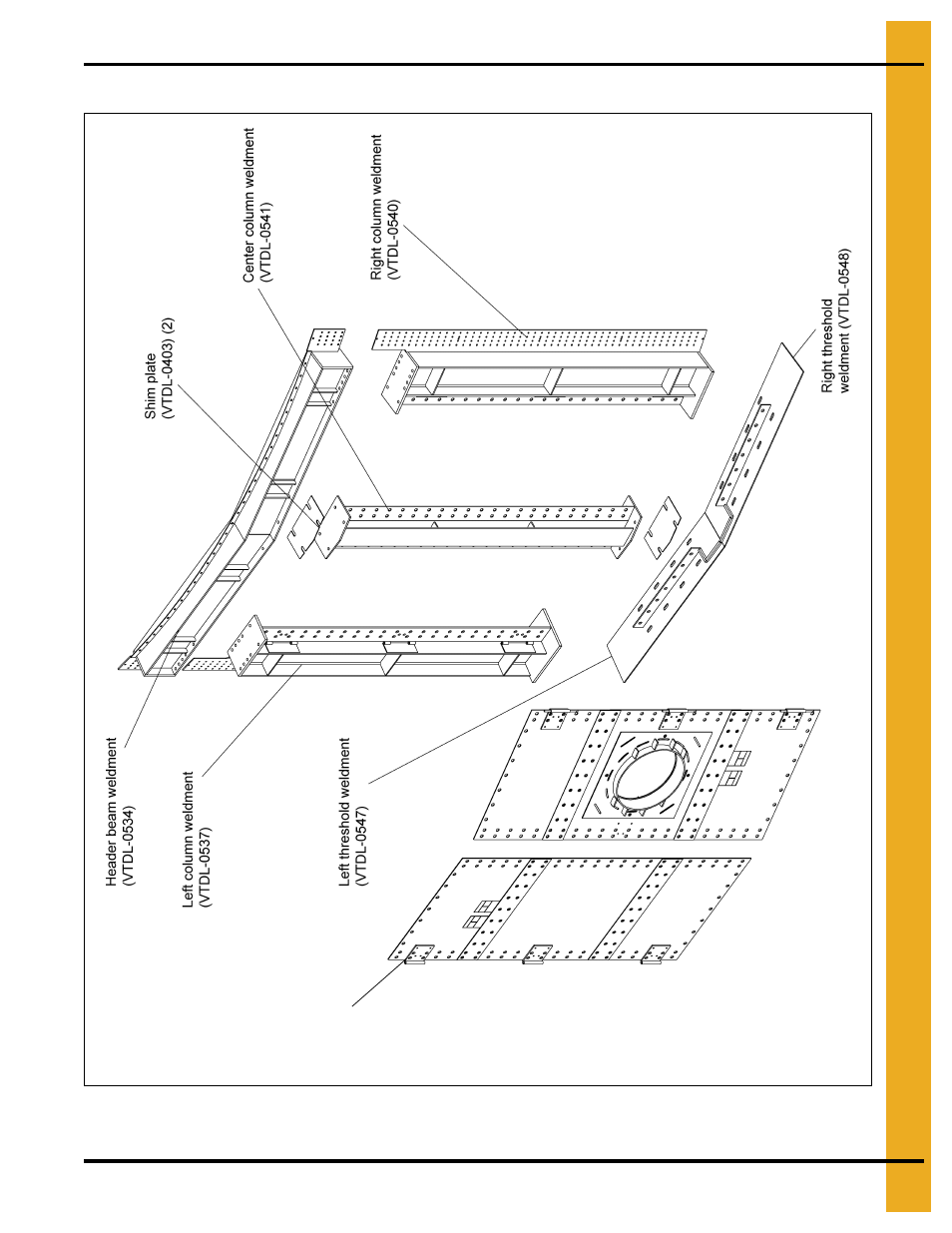 Door assembly exploded view, Review, Assembly drawings | Grain Systems Bin Accessories PNEG-1742 User Manual | Page 17 / 28