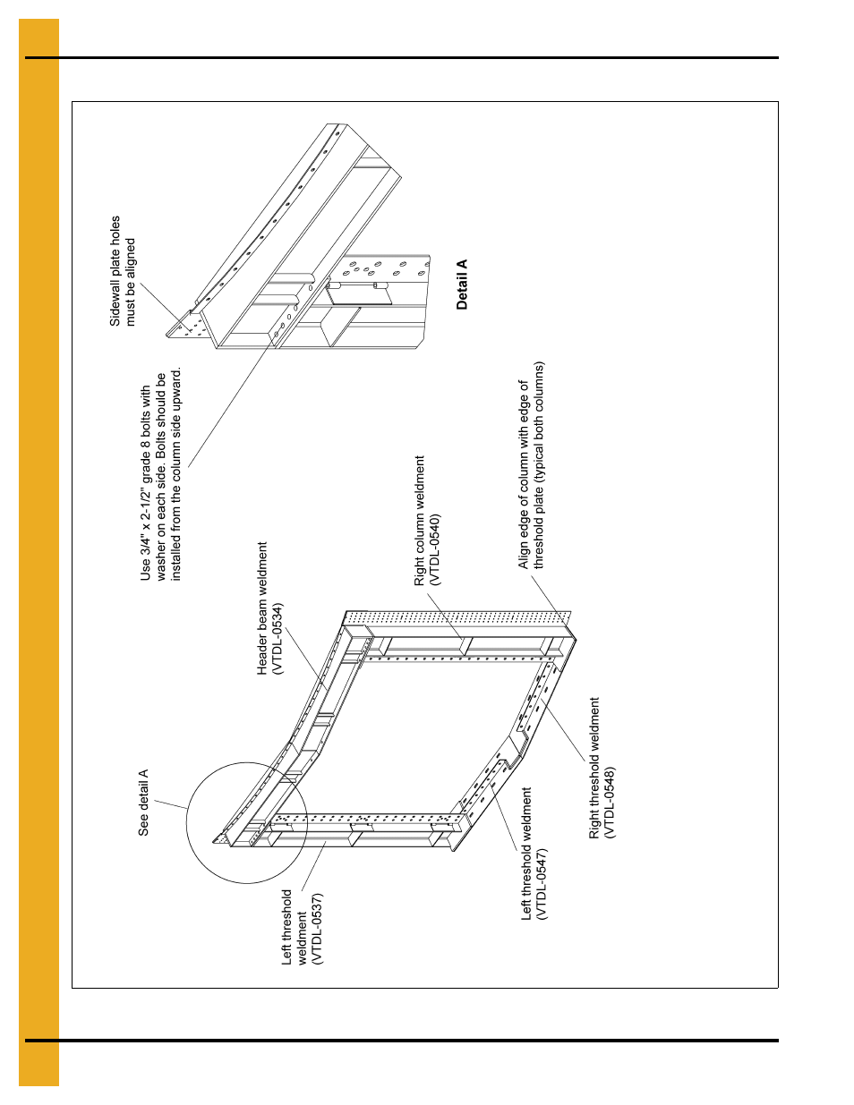 Header beam connection details, And 20.), Assembly drawings | Grain Systems Bin Accessories PNEG-1742 User Manual | Page 20 / 28