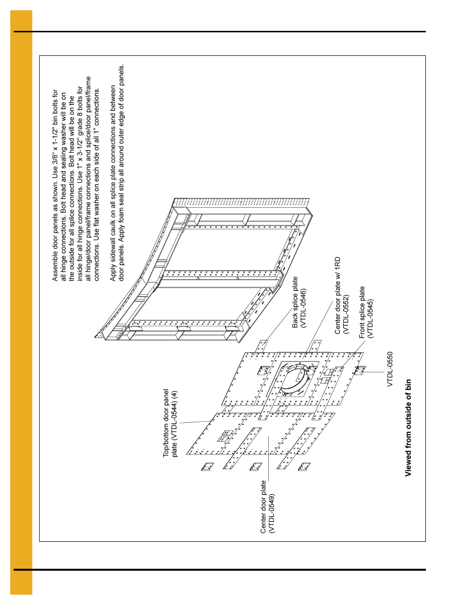 Door panel assembly, And 22 | Grain Systems Bin Accessories PNEG-1742 User Manual | Page 22 / 28