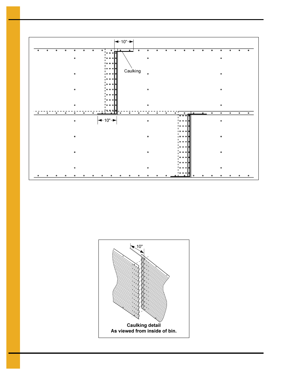 Caulking detail, Chapter 8 caulking detail | Grain Systems Tanks PNEG-972 User Manual | Page 26 / 84