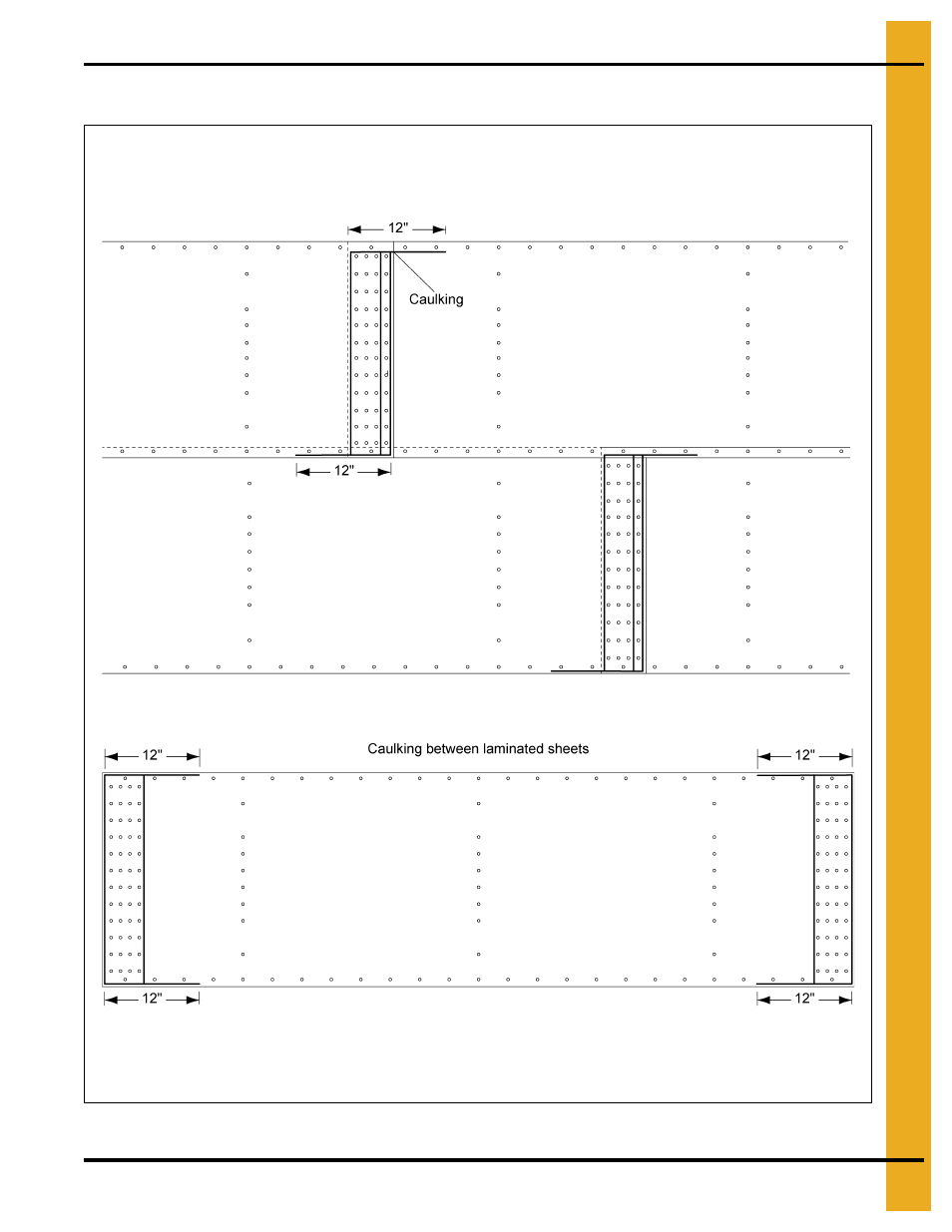 Caulking detail for laminated sheets, S. see | Grain Systems Tanks PNEG-972 User Manual | Page 27 / 84