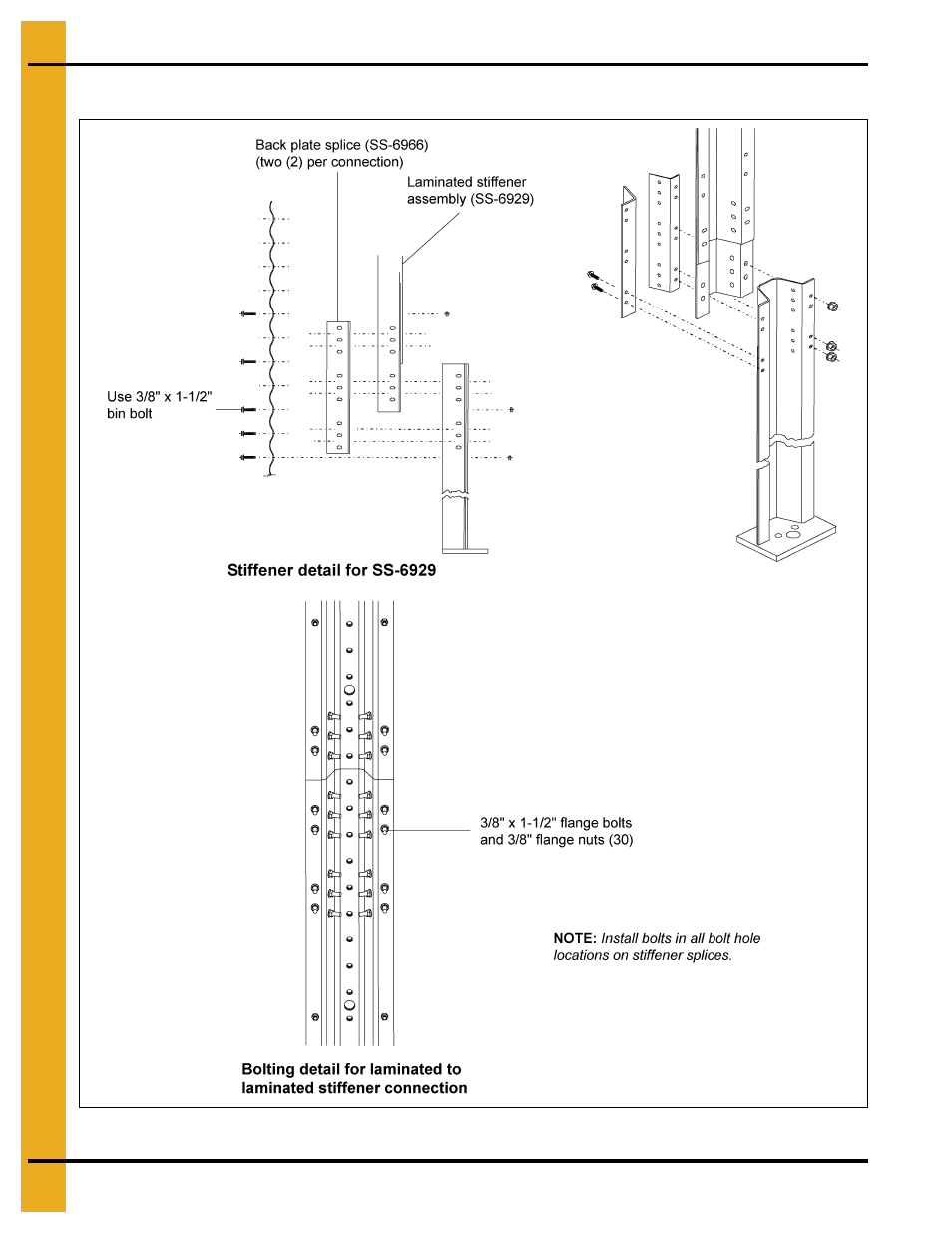 Laminated stiffener splice 2.66" corrugation | Grain Systems Tanks PNEG-972 User Manual | Page 40 / 84