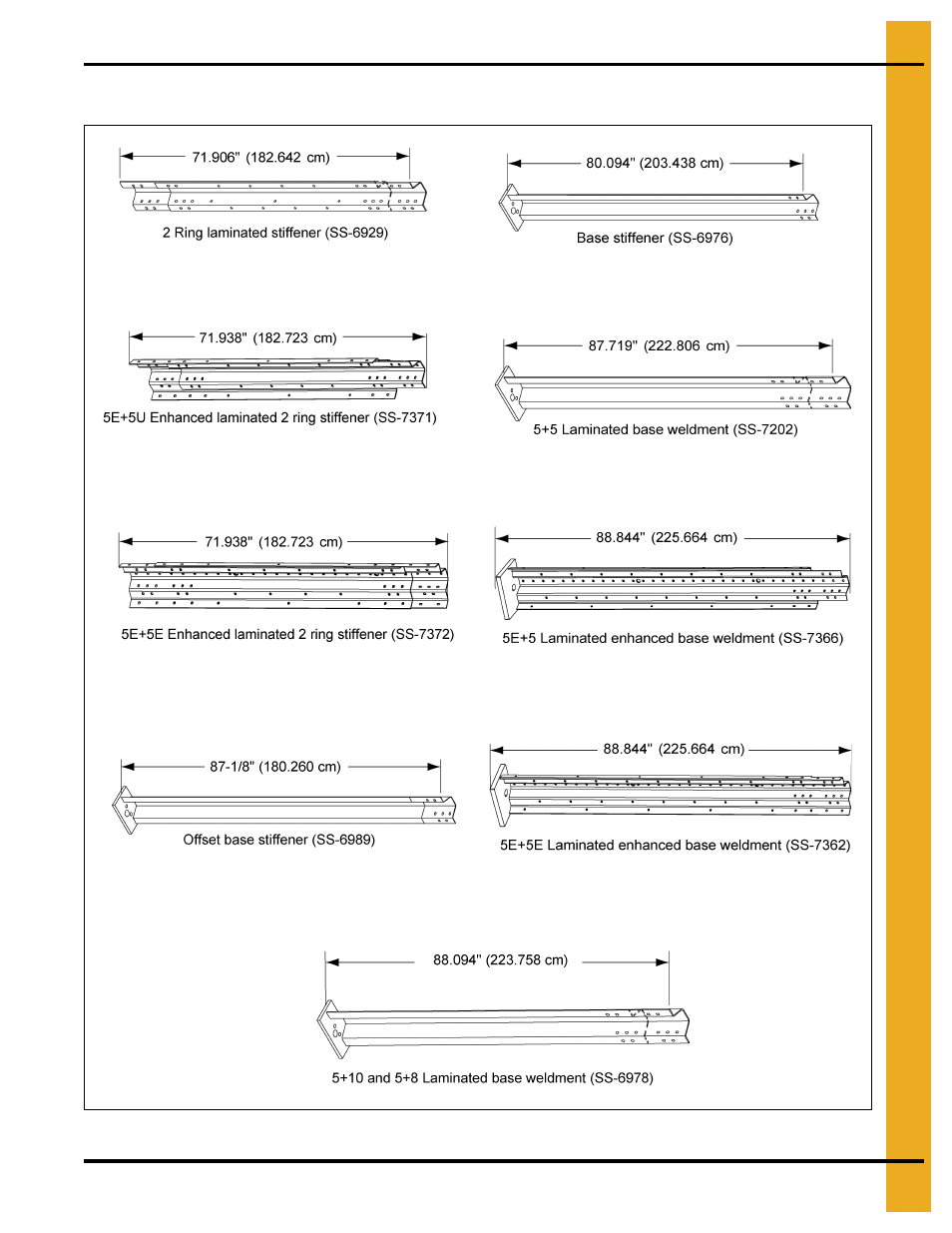 Commercial stiffeners for 2.66" corrugation | Grain Systems Tanks PNEG-972 User Manual | Page 55 / 84