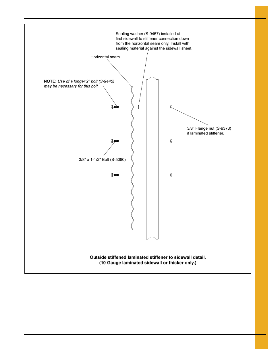 Stiffener instructions (outside stiffened only) | Grain Systems Tanks PNEG-972 User Manual | Page 69 / 84