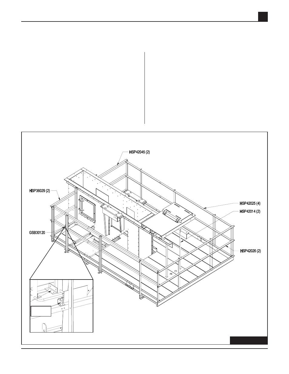 Handrail & vertical support angles | Grain Systems Bucket Elevtors, Conveyors, Series II Sweeps PNEG-739 User Manual | Page 17 / 52