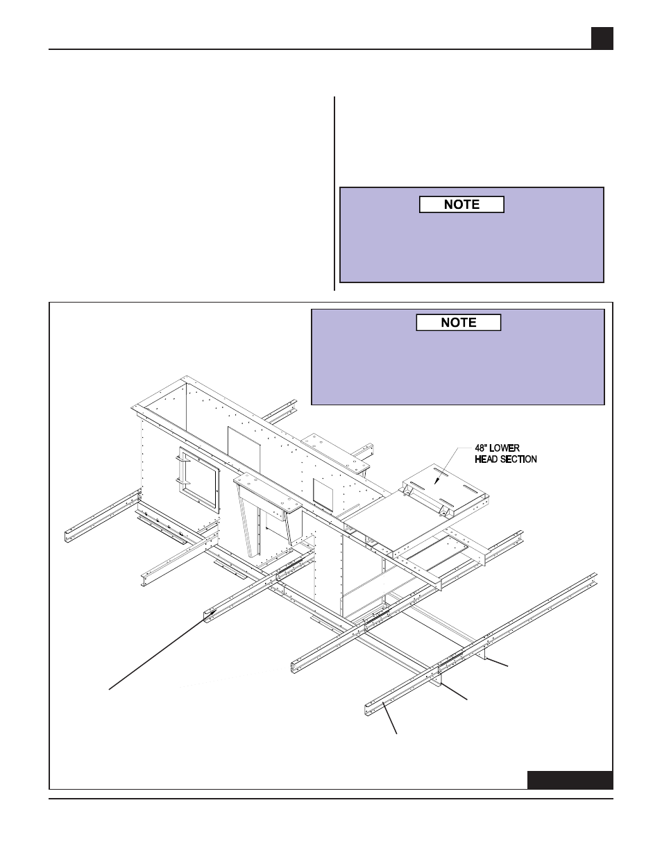 Mainframe & cross member assembly | Grain Systems Bucket Elevtors, Conveyors, Series II Sweeps PNEG-739 User Manual | Page 21 / 52