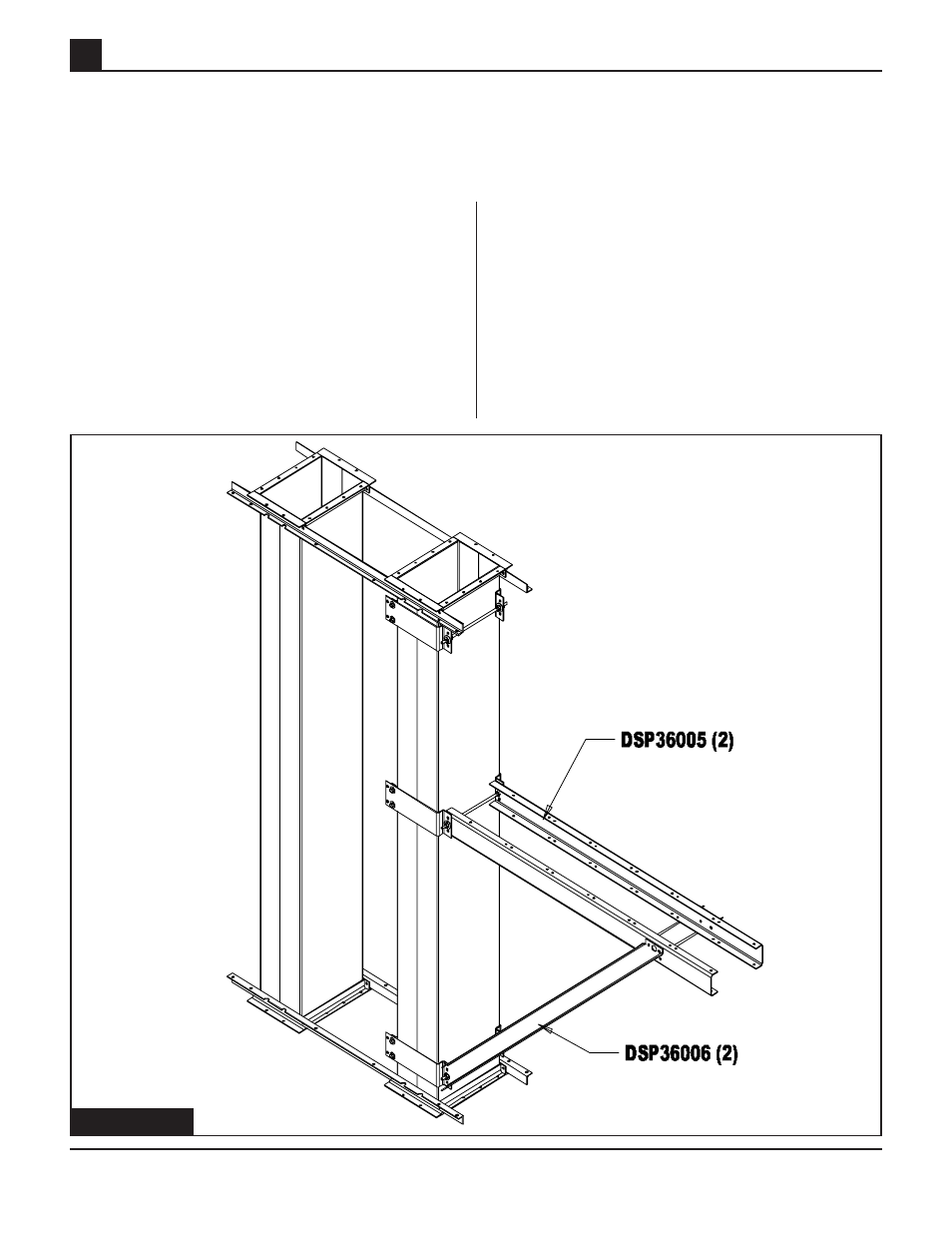 Distributor platform support and brace channels | Grain Systems Bucket Elevtors, Conveyors, Series II Sweeps PNEG-739 User Manual | Page 30 / 52