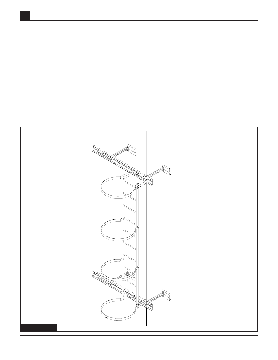 Safety cage hoop assembly | Grain Systems Bucket Elevtors, Conveyors, Series II Sweeps PNEG-739 User Manual | Page 40 / 52