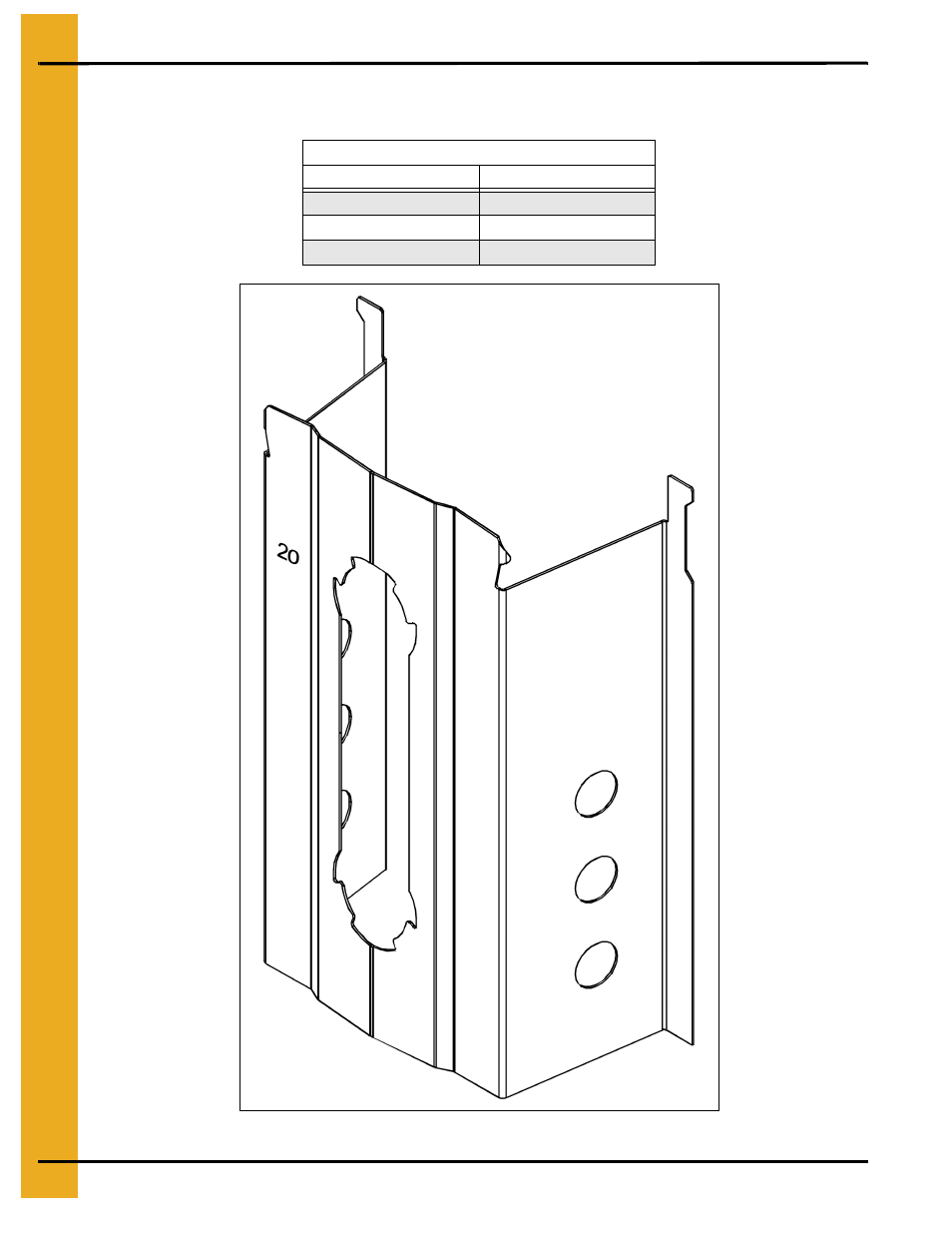 Grandstand identification, Chapter 3 grandstand identification, 20 gauge grandstand identification | Grain Systems Bin Flooring PNEG-217 User Manual | Page 10 / 34