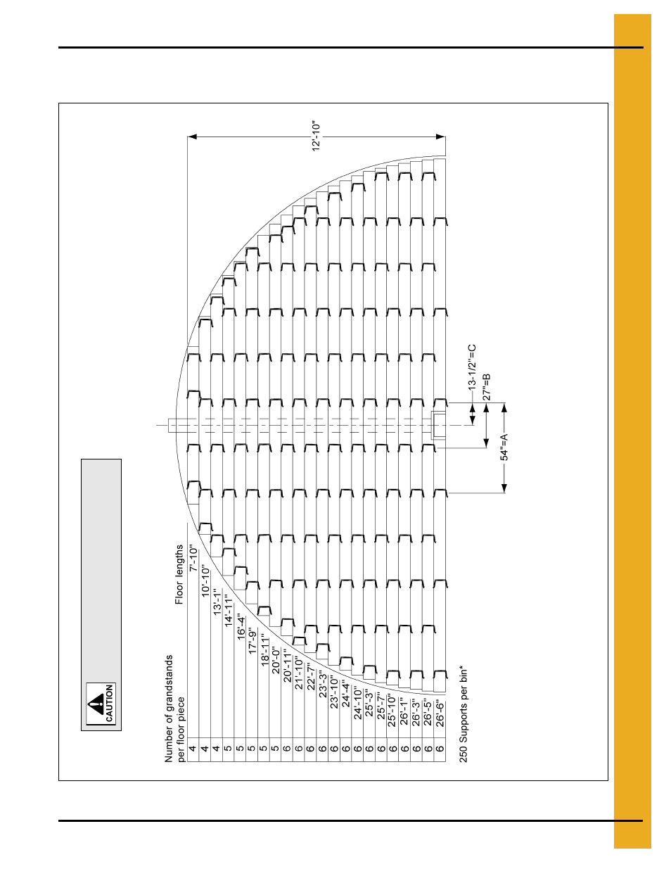 27' grandstand layouts, 33' maximum wall height | Grain Systems Bin Flooring PNEG-217 User Manual | Page 15 / 34