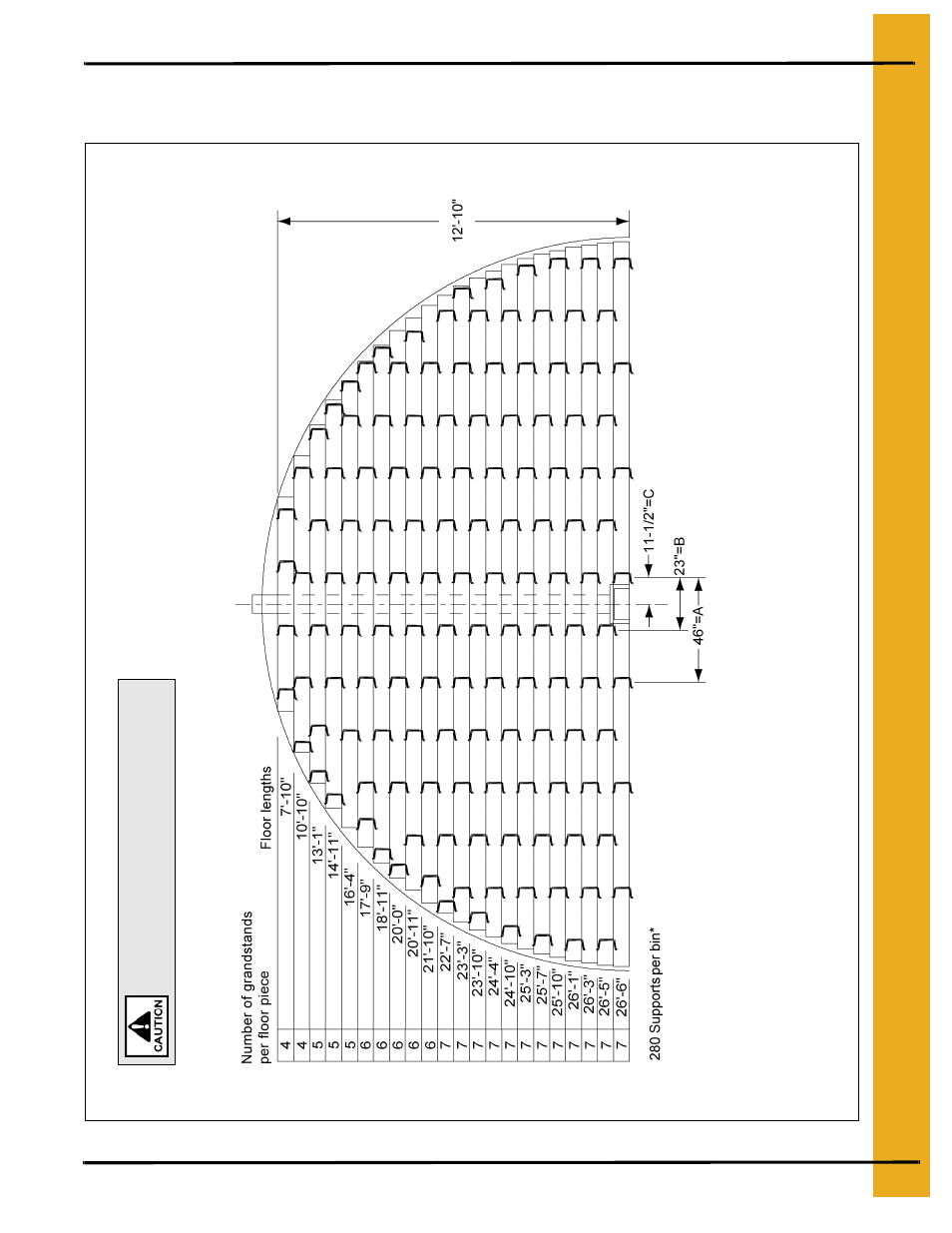27' grandstand layouts, 33' maximum wall height | Grain Systems Bin Flooring PNEG-217 User Manual | Page 17 / 34