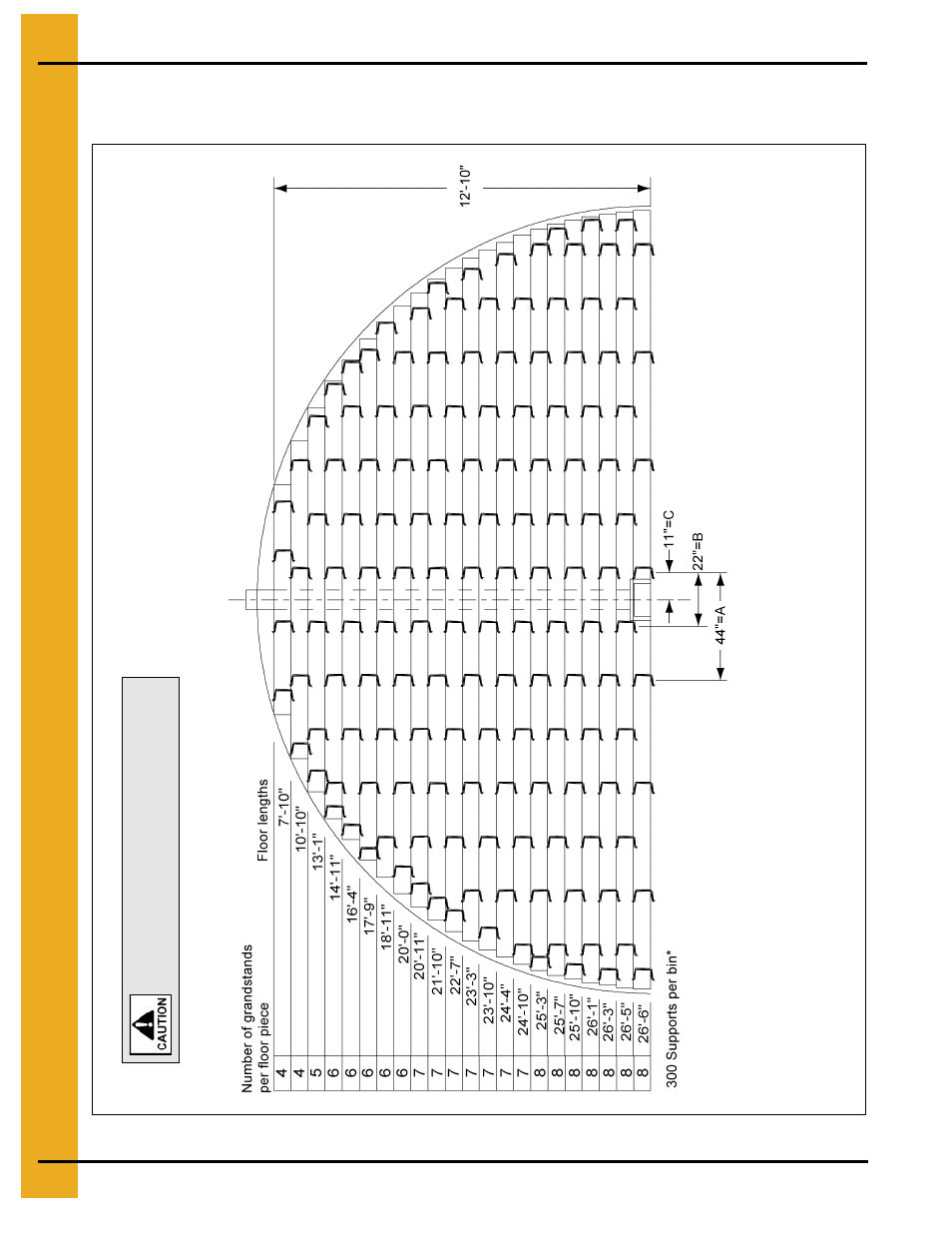 27' grandstand layouts, 33' maximum wall height | Grain Systems Bin Flooring PNEG-217 User Manual | Page 18 / 34