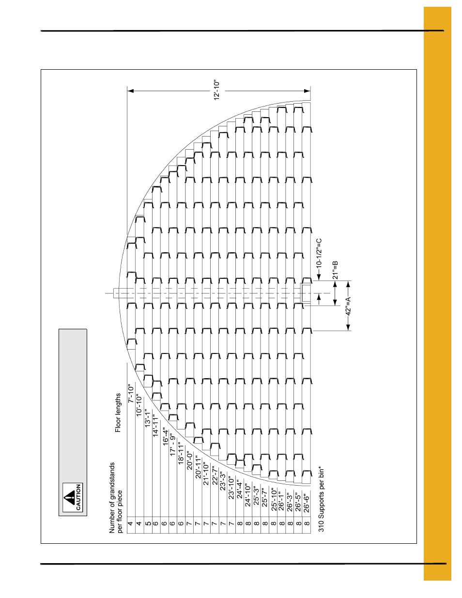 27' grandstand layouts, 33' maximum wall height | Grain Systems Bin Flooring PNEG-217 User Manual | Page 19 / 34