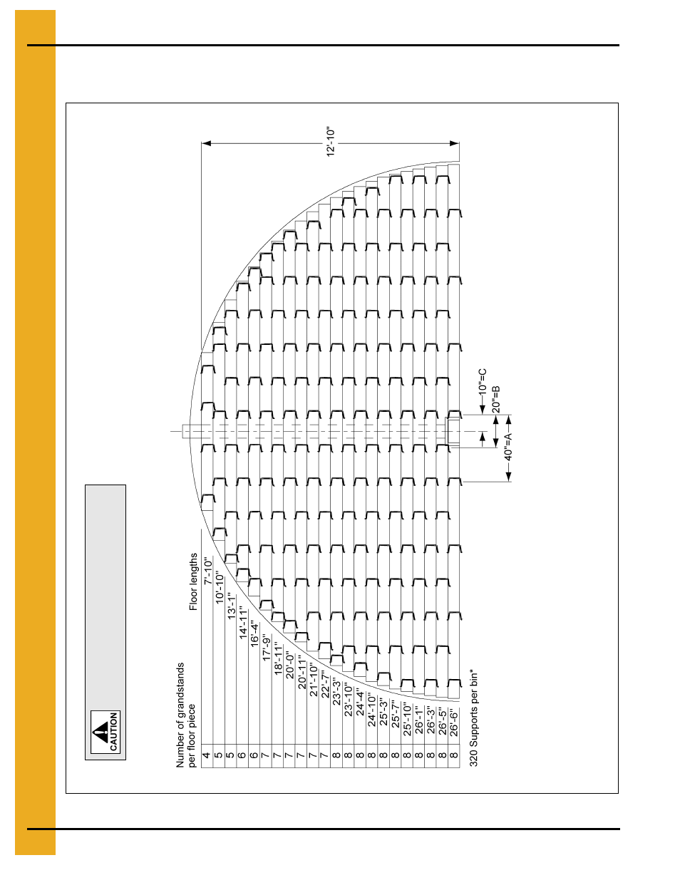 27' grandstand layouts, 33' maximum wall height | Grain Systems Bin Flooring PNEG-217 User Manual | Page 20 / 34