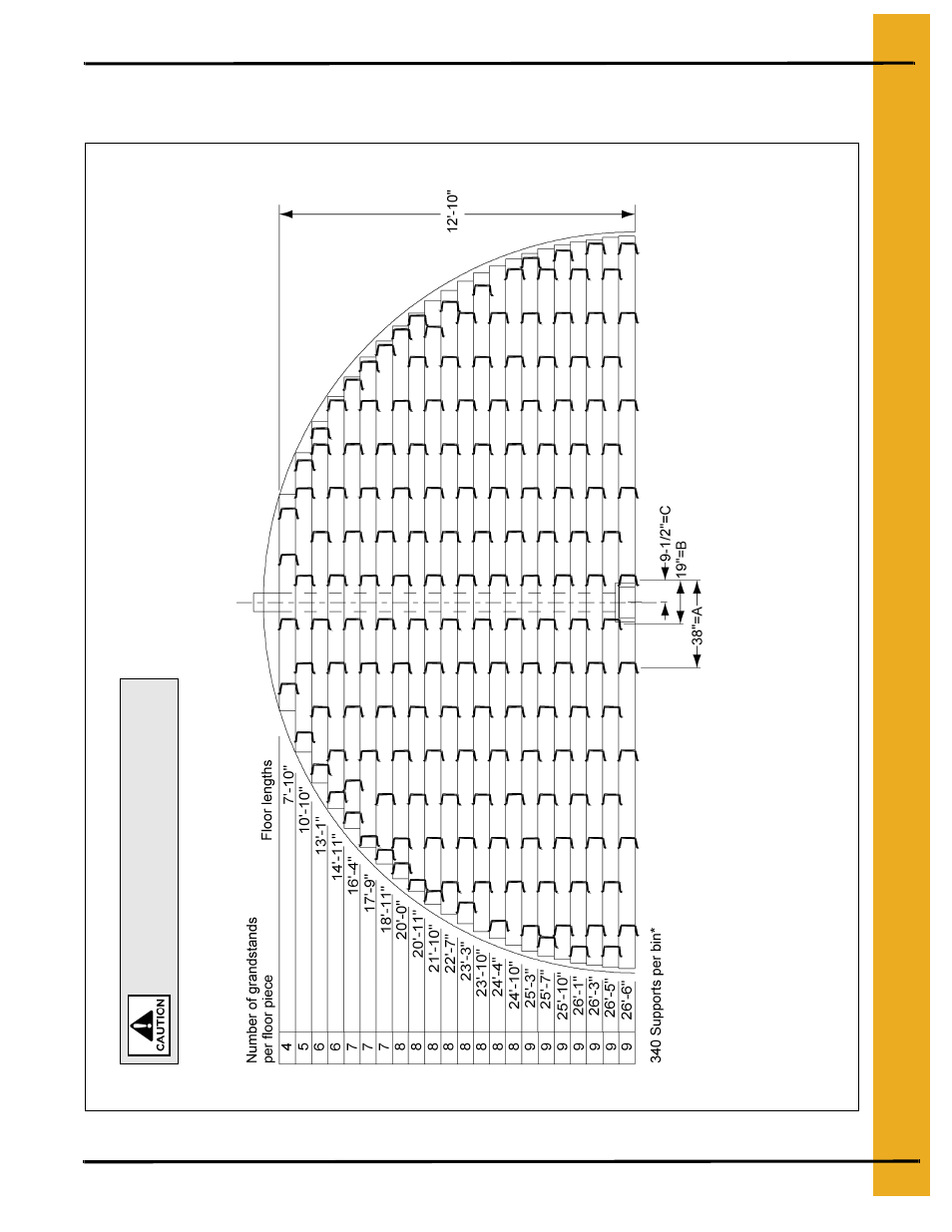 27' grandstand layouts, 33' maximum wall height | Grain Systems Bin Flooring PNEG-217 User Manual | Page 21 / 34