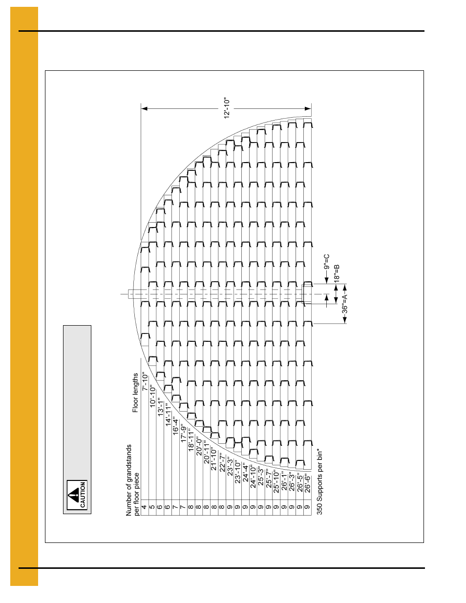 27' grandstand layouts, 33' maximum wall height | Grain Systems Bin Flooring PNEG-217 User Manual | Page 22 / 34
