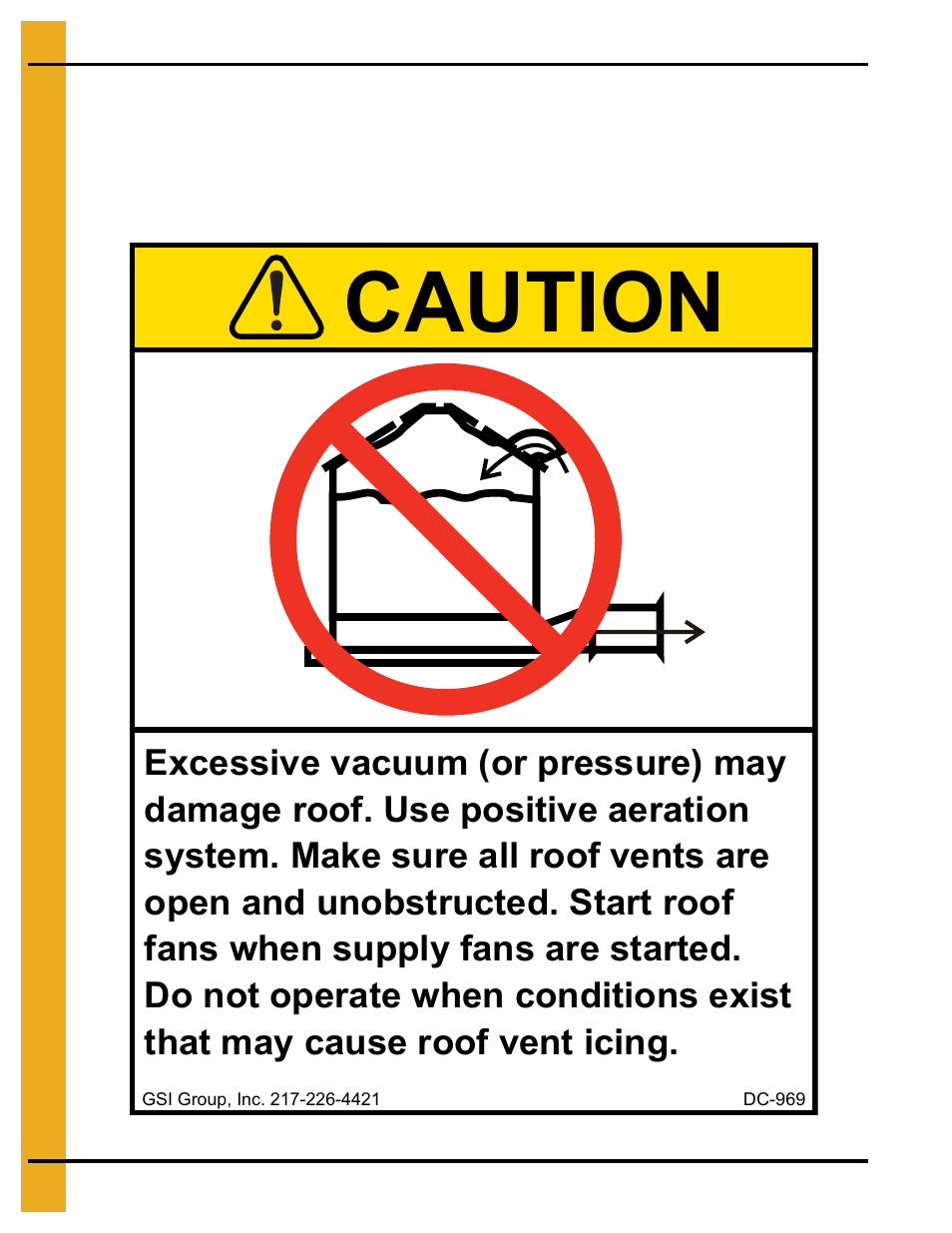 Decals, Chapter 3 decals, Caution | Grain Systems Tanks PNEG-805 User Manual | Page 12 / 74