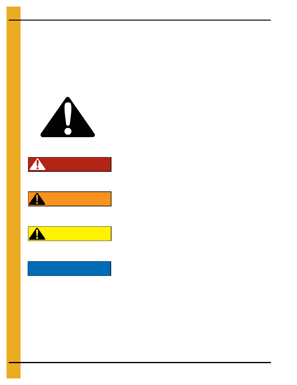 Safety, Chapter 2 safety, Safety guidelines | Danger, Warning caution notice | Grain Systems Tanks PNEG-805 User Manual | Page 6 / 74