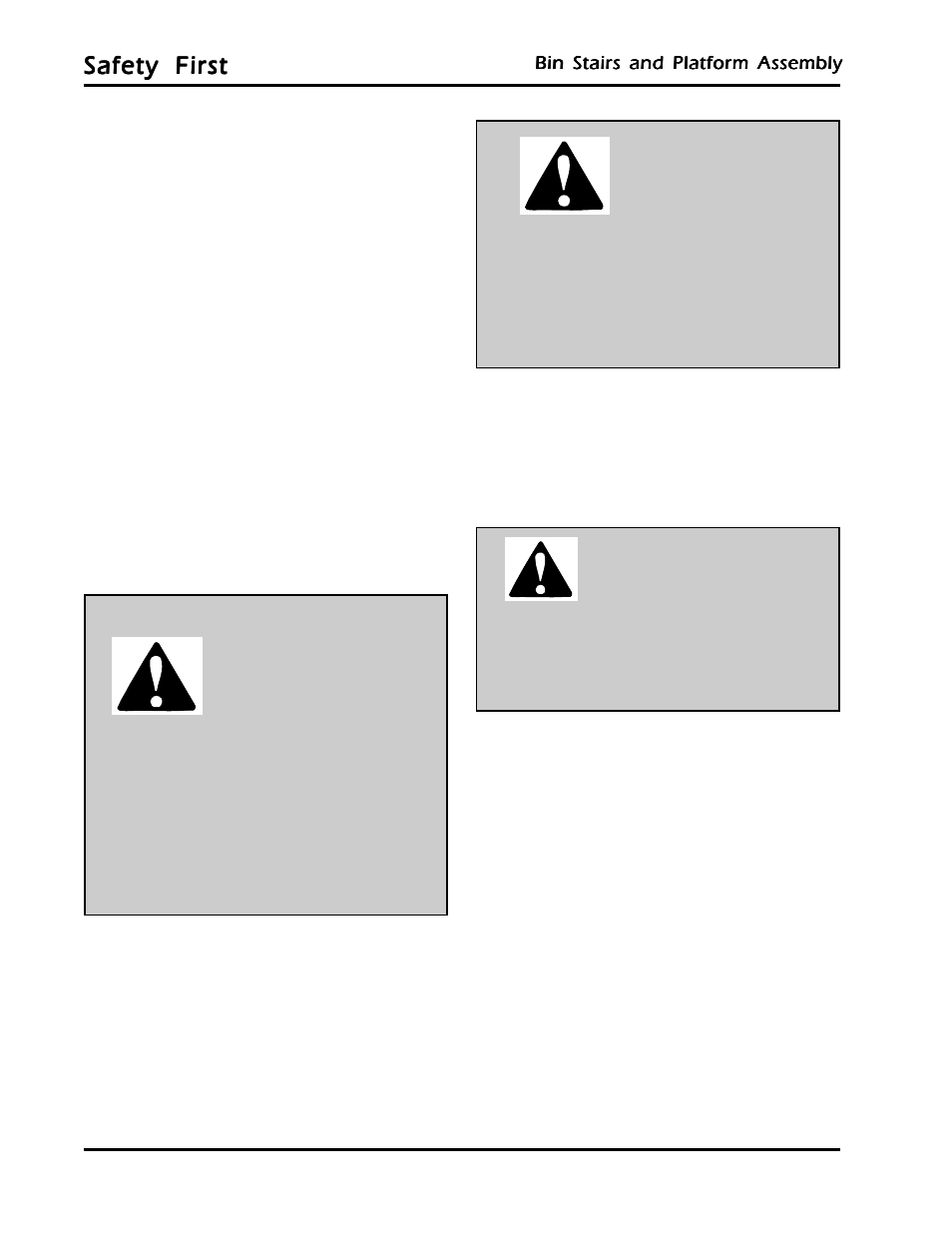 Safety first | Grain Systems Bin Accessories PNEG-780 User Manual | Page 4 / 14