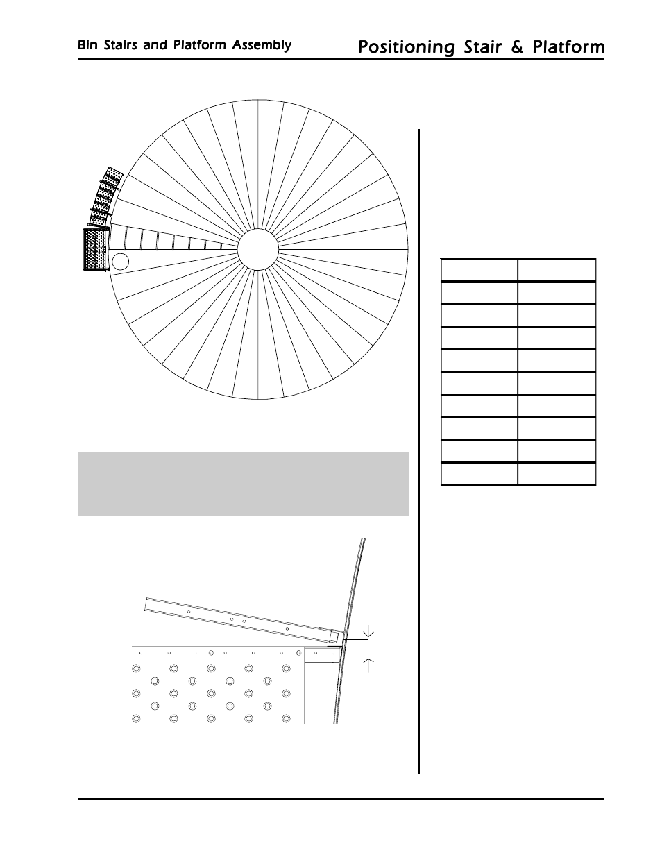 Positioning stair & platform, Positioning stairs & platform | Grain Systems Bin Accessories PNEG-780 User Manual | Page 5 / 14