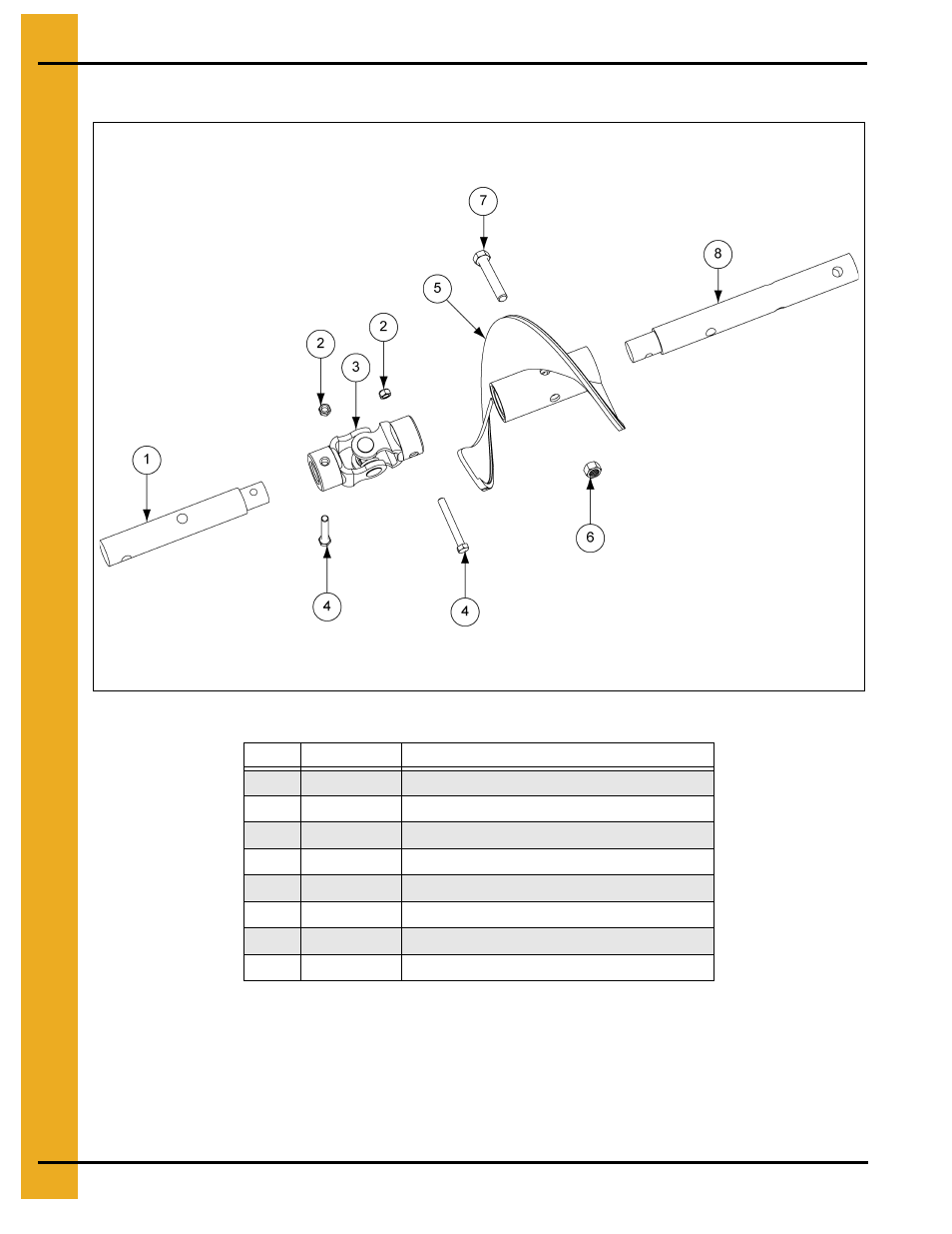 8"-8" flight assembly parts | Grain Systems Unload Augers PNEG-1060 User Manual | Page 18 / 24