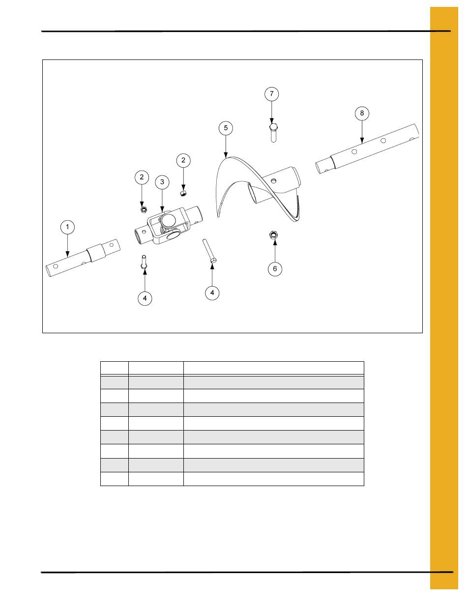 8"-10" flight assembly parts | Grain Systems Unload Augers PNEG-1060 User Manual | Page 19 / 24