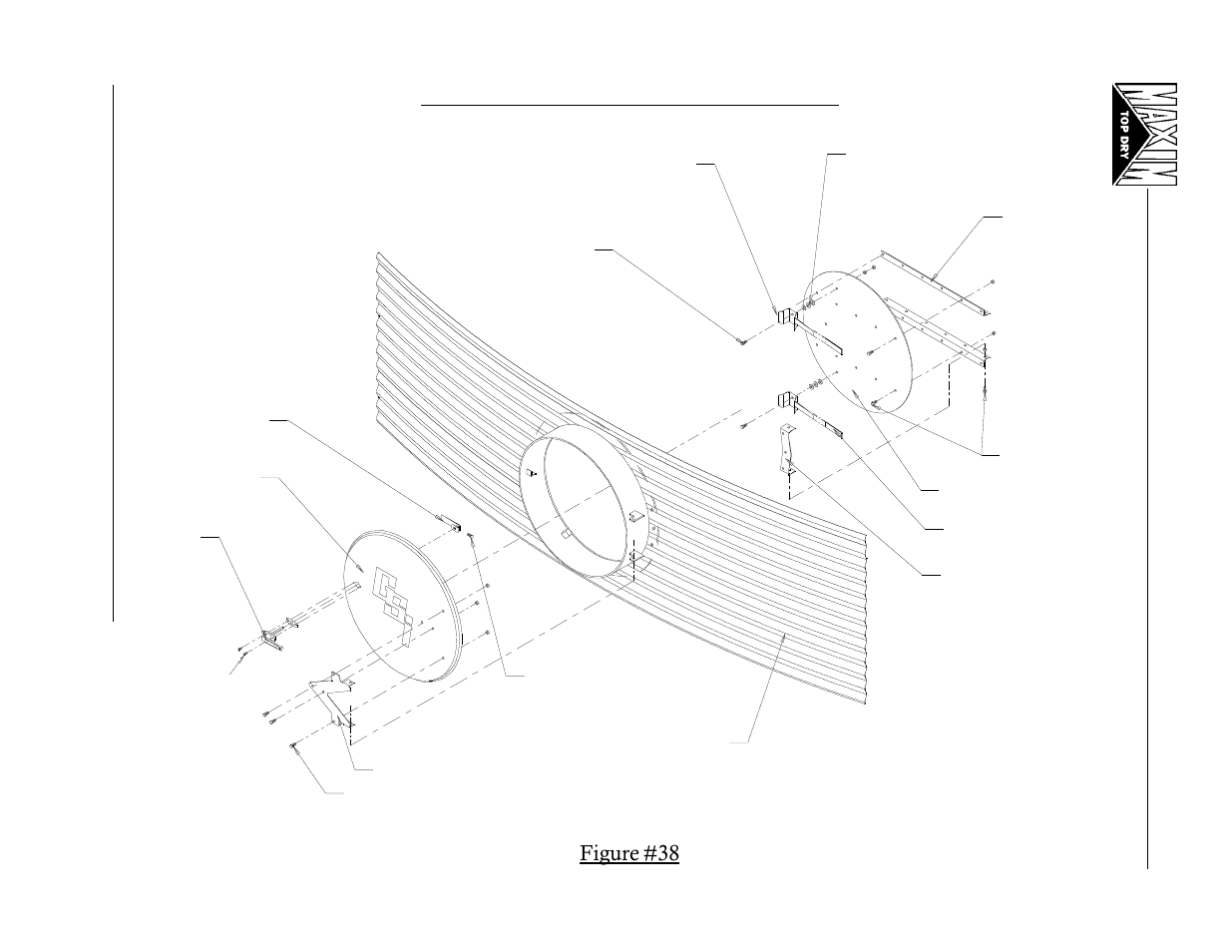 Access door weldment assembly, Figure #38 | Grain Systems PNEG-365 User Manual | Page 33 / 50