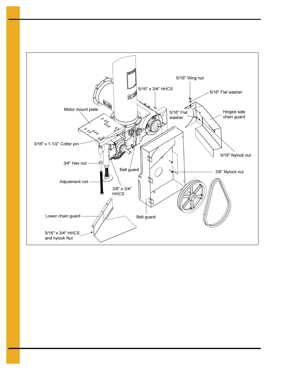 Electric motor drive | Grain Systems Unload Augers PNEG-1079 User Manual | Page 14 / 46