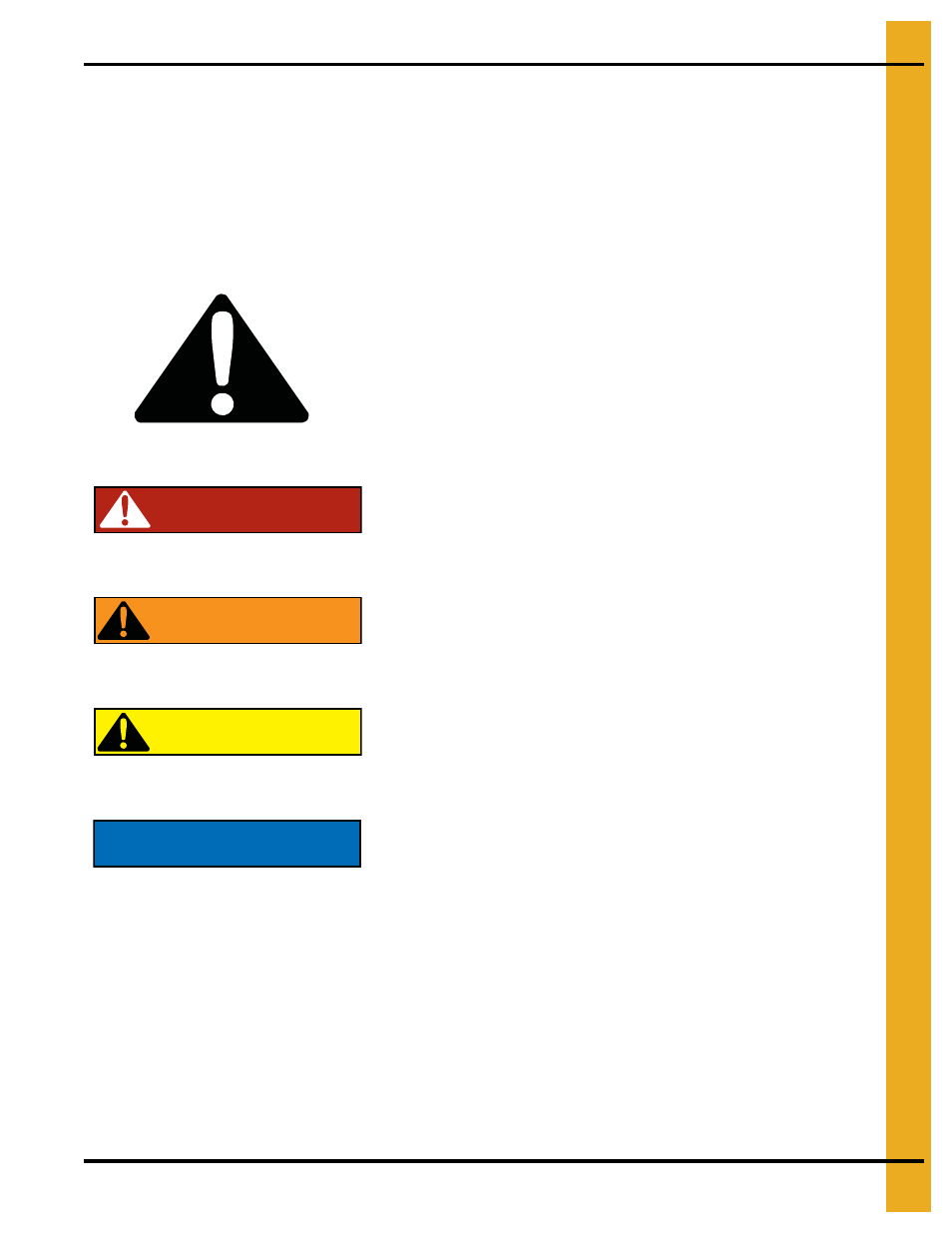 Safety, Chapter 2 safety, Safety guidelines | Danger, Warning caution notice | Grain Systems Unload Augers PNEG-1079 User Manual | Page 5 / 46